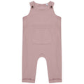 Soft Pink - Front - Larkwood Baby Organic Cotton Dungarees