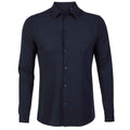 Night Blue - Front - NEOBLU Mens Balthazar Jersey Long-Sleeved Shirt