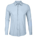 Soft Blue - Front - NEOBLU Mens Balthazar Jersey Long-Sleeved Shirt