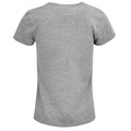 Grey - Back - SOLS Womens-Ladies Crusader Marl Organic T-Shirt
