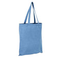 Blue Heather - Front - SOLS Awake Recycled Tote