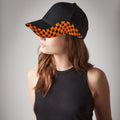 Black-Orange - Back - Beechfield Unisex Adult Grand Prix Baseball Cap