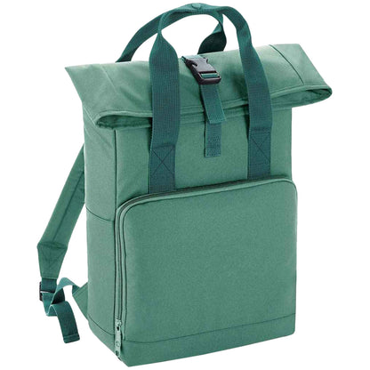 Graphite Grey - Back - Bagbase Unisex Adult Roll Top Twin Handle Backpack