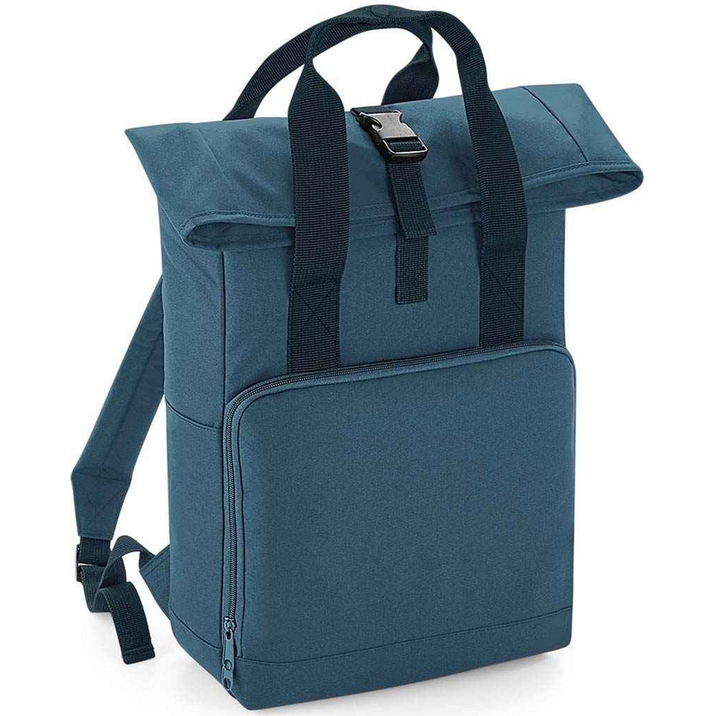 Airforce Blue - Front - Bagbase Unisex Adult Roll Top Twin Handle Backpack