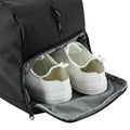 Black - Side - Bagbase Essentials Recycled Holdall