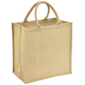 Natural - Front - Brand Lab Laminate Jute Tote Bag