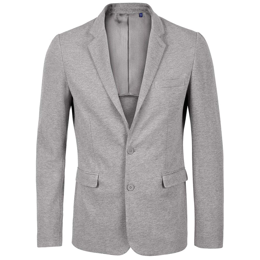 Grey Marl - Front - NEOBLU Mens Marcel Pique Blazer