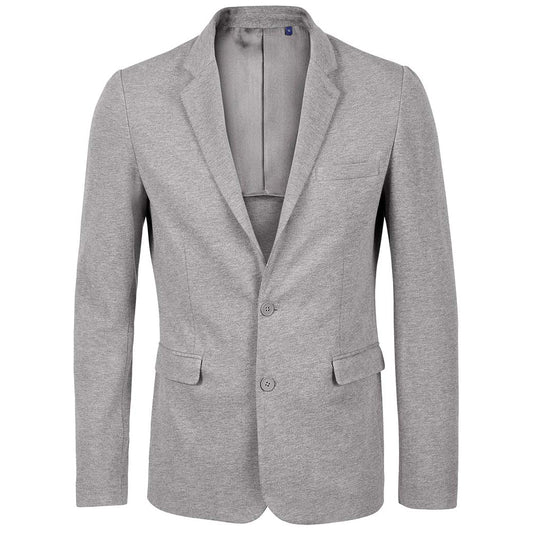 Grey Marl - Front - NEOBLU Mens Marcel Pique Blazer