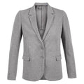 Grey - Front - NEOBLU Womens-Ladies Marcel Marl Pique Blazer