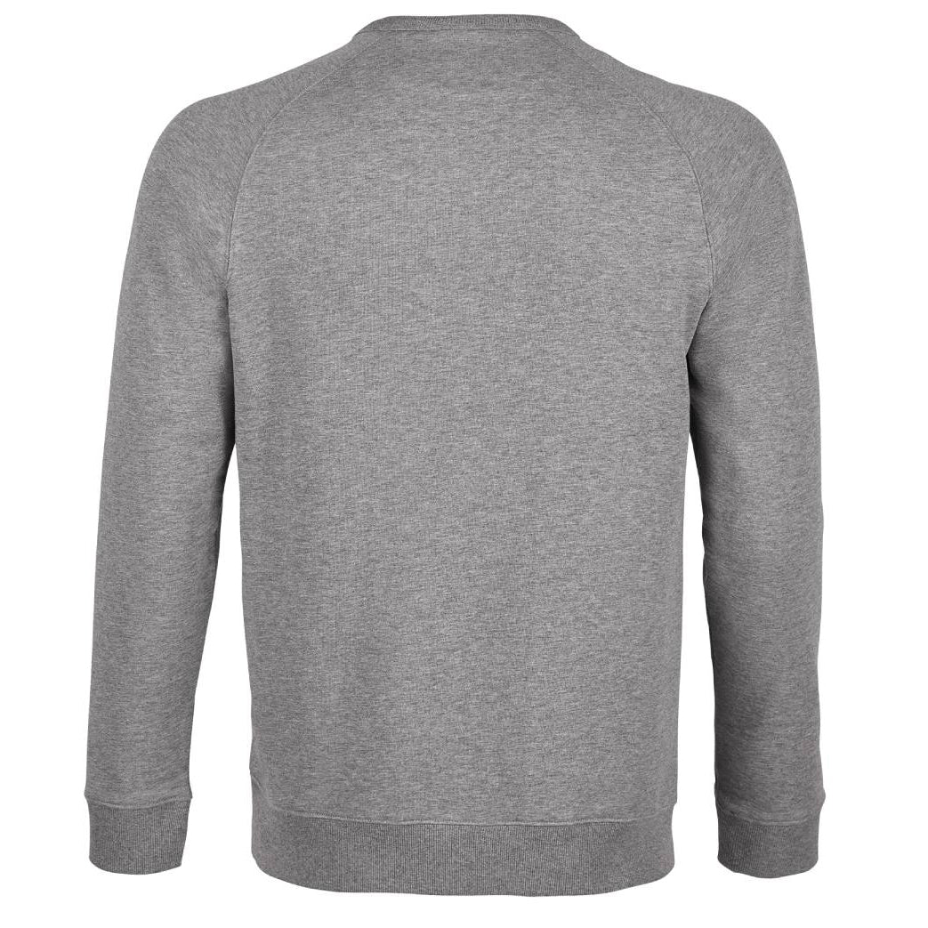 Grey - Back - NEOBLU Mens Nelson Marl French Terry Sweatshirt