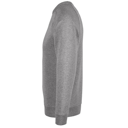 Grey - Side - NEOBLU Mens Nelson Marl French Terry Sweatshirt