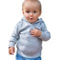 Heather - Back - Babybugz Childrens-Kids Essential Marl Hoodie