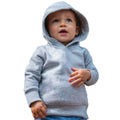 Heather - Front - Babybugz Childrens-Kids Essential Marl Hoodie