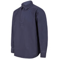Navy - Lifestyle - Front Row Unisex Adult Washed Cotton Drill Shirt