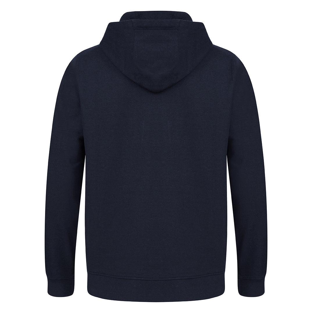 Navy - Side - Henbury Unisex Adult Sustainable Hoodie