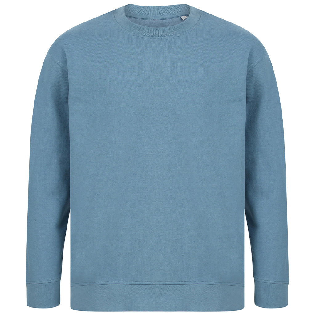 Stone Blue - Front - SF Unisex Adult Fashion Sustainable Sweatshirt
