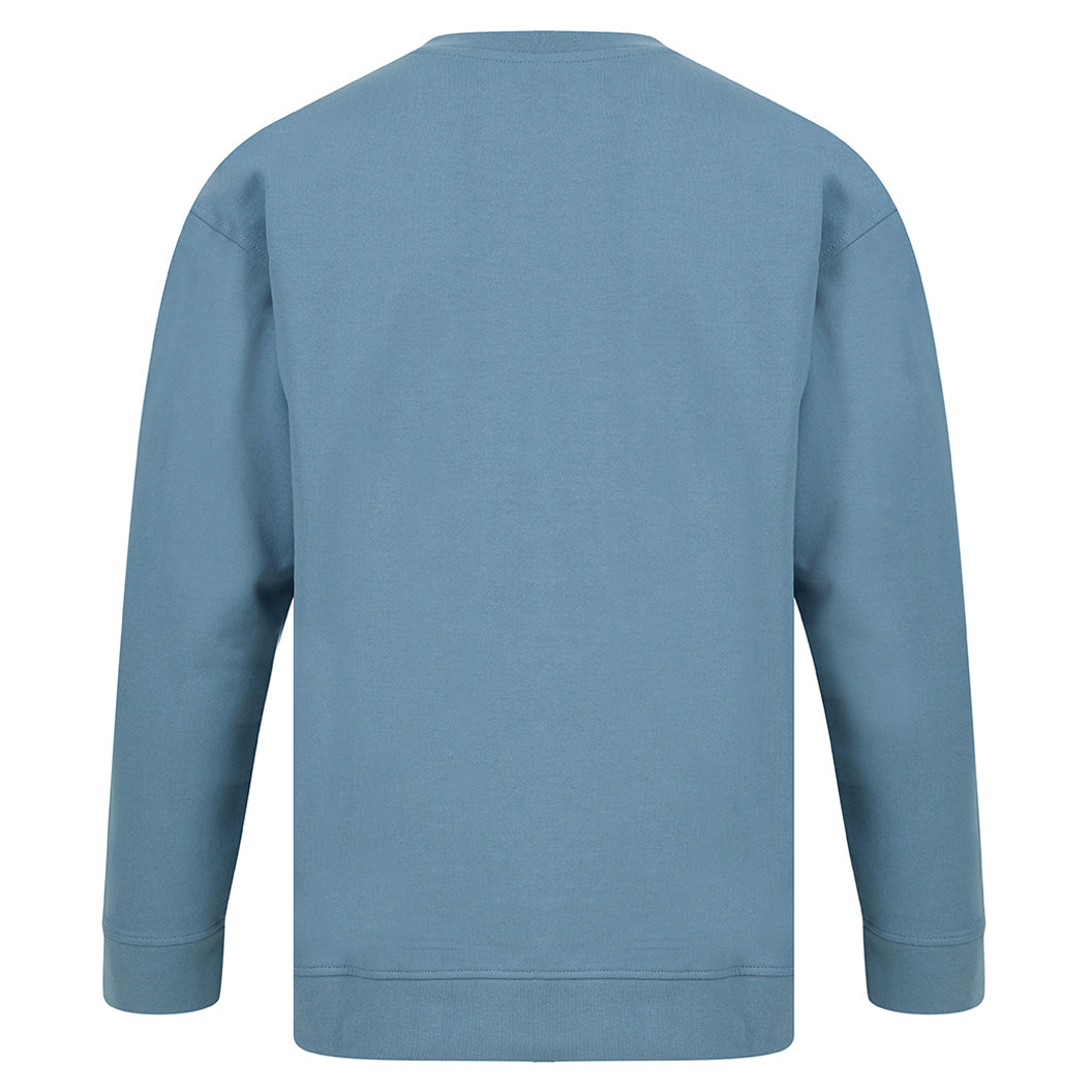 Stone Blue - Back - SF Unisex Adult Fashion Sustainable Sweatshirt