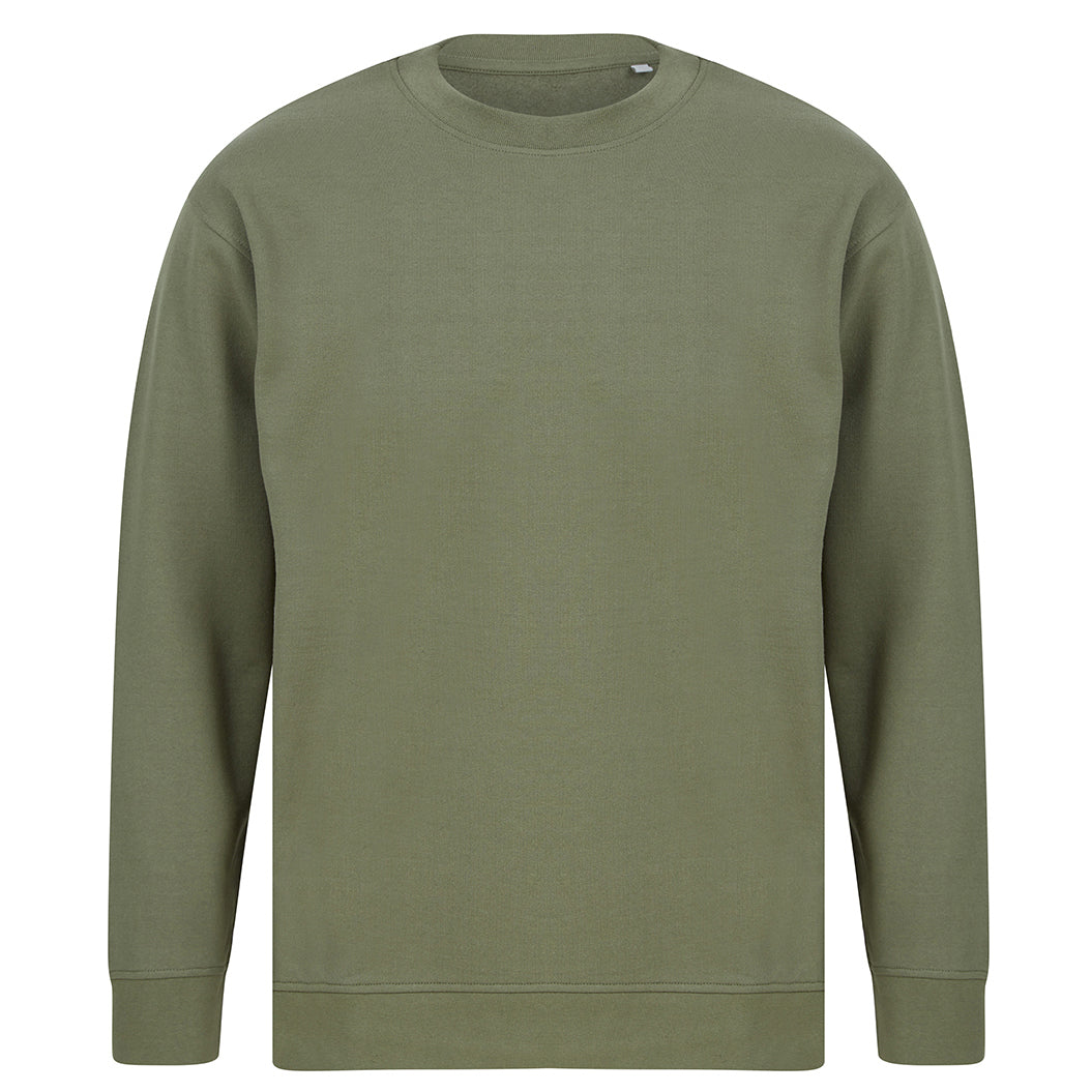 Khaki - Front - SF Unisex Adult Fashion Sustainable Sweatshirt