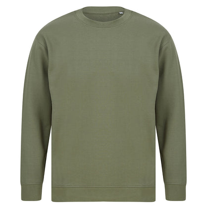 Khaki - Front - SF Unisex Adult Fashion Sustainable Sweatshirt