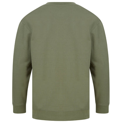 Khaki - Back - SF Unisex Adult Fashion Sustainable Sweatshirt