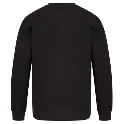 Black - Side - Henbury Unisex Adult Sustainable Sweatshirt