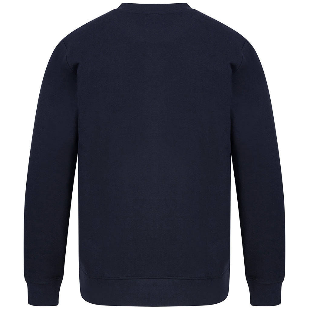 Navy - Back - Henbury Unisex Adult Sustainable Sweatshirt