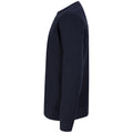 Navy - Side - Henbury Unisex Adult Sustainable Sweatshirt