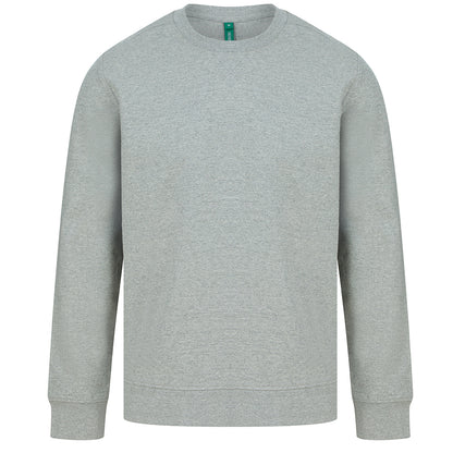 Heather Grey - Front - Henbury Unisex Adult Sustainable Sweatshirt