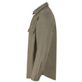 Khaki - Lifestyle - Front Row Mens Cotton Drill Overshirt