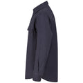 Navy - Lifestyle - Front Row Mens Cotton Drill Overshirt