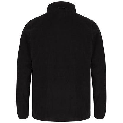 Black - Side - Henbury Unisex Adult Recycled Polyester Fleece Jacket