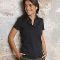 Deep Black - Side - NEOBLU Womens-Ladies Owen Piqué Polo Shirt