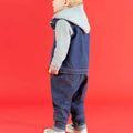 Denim Blue - Lifestyle - Larkwood Childrens-Kids Denim Hooded Jacket