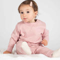 Soft Pink - Back - Larkwood Childrens-Kids Sustainable Jogging Bottoms