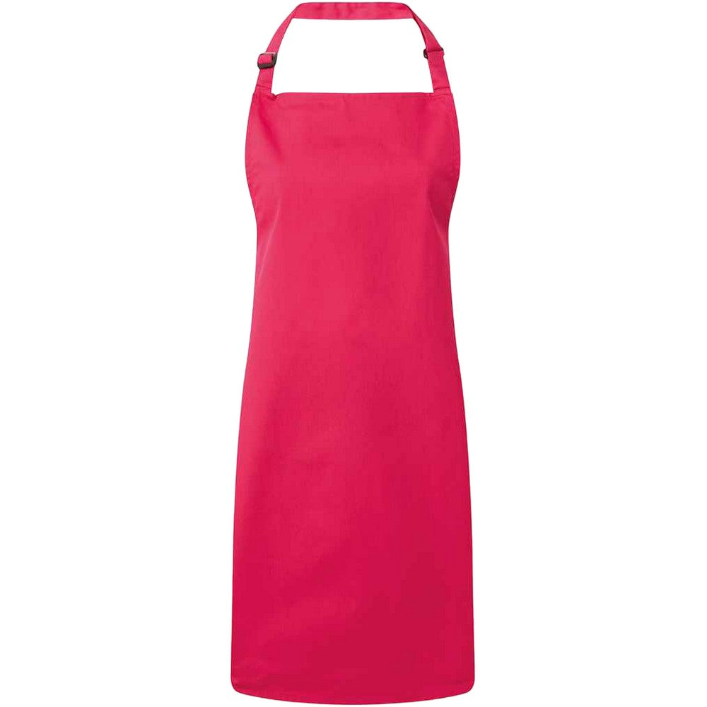 Hot Pink - Front - Premier Unisex Adult Colours Full Apron