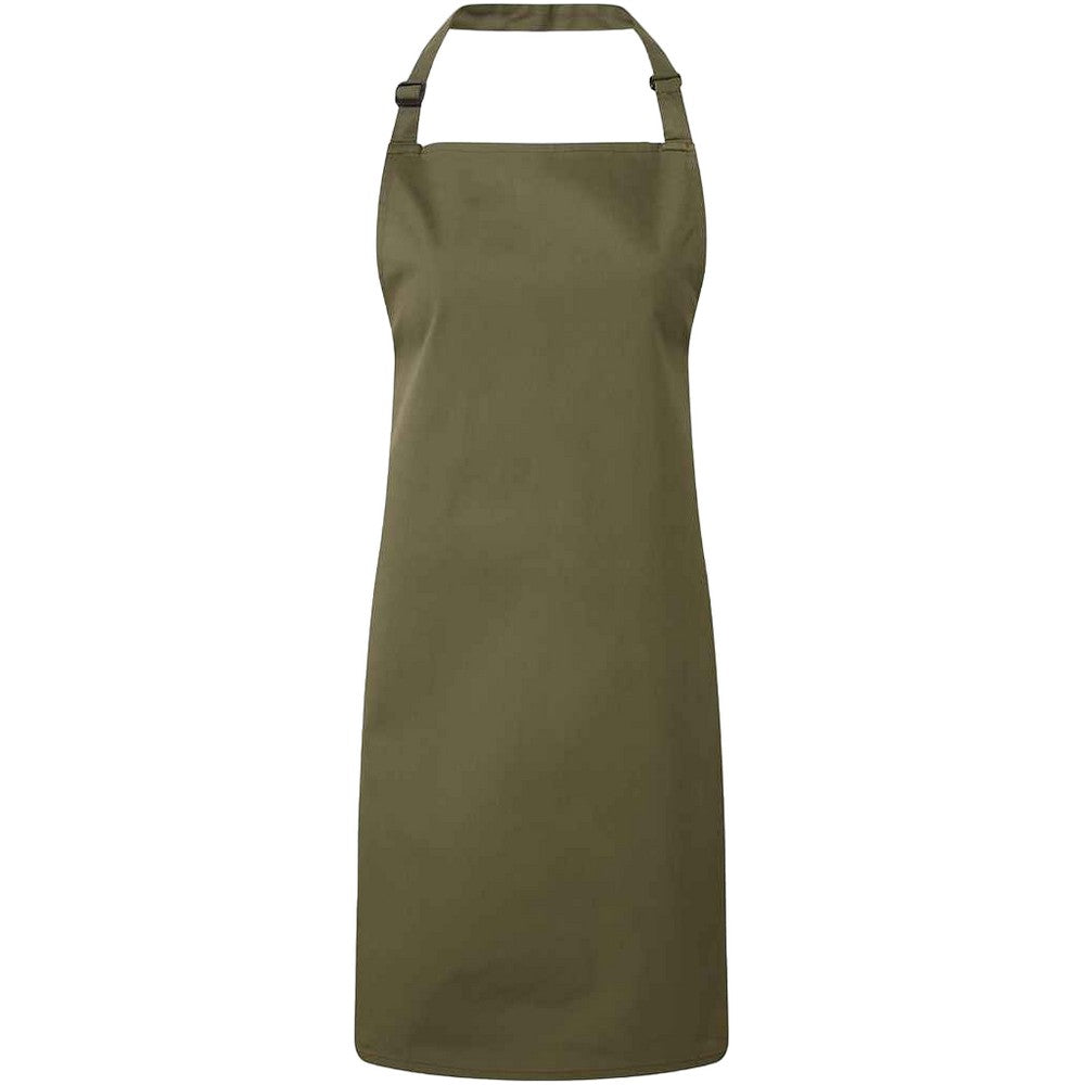 Olive - Front - Premier Unisex Adult Colours Full Apron