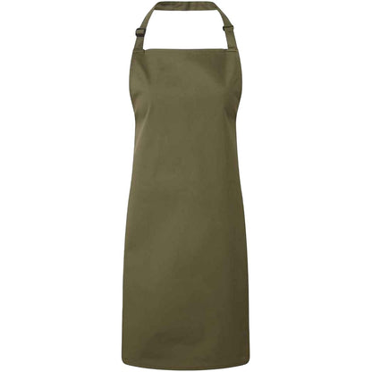 Olive - Front - Premier Unisex Adult Colours Full Apron
