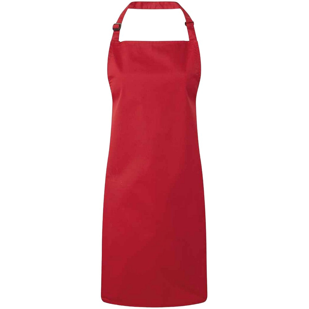 Red - Front - Premier Unisex Adult Colours Full Apron