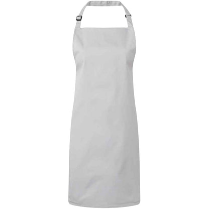 Silver - Front - Premier Unisex Adult Colours Full Apron