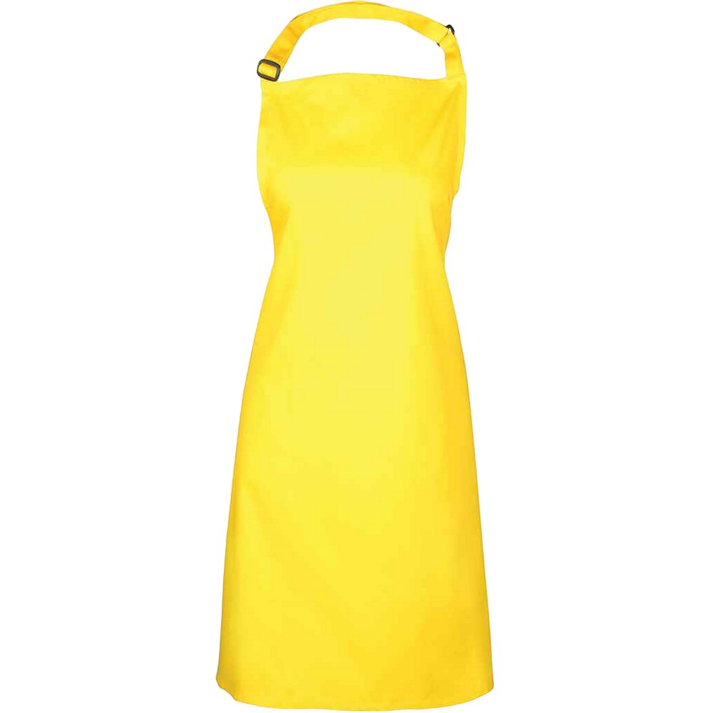 Yellow - Front - Premier Unisex Adult Colours Full Apron
