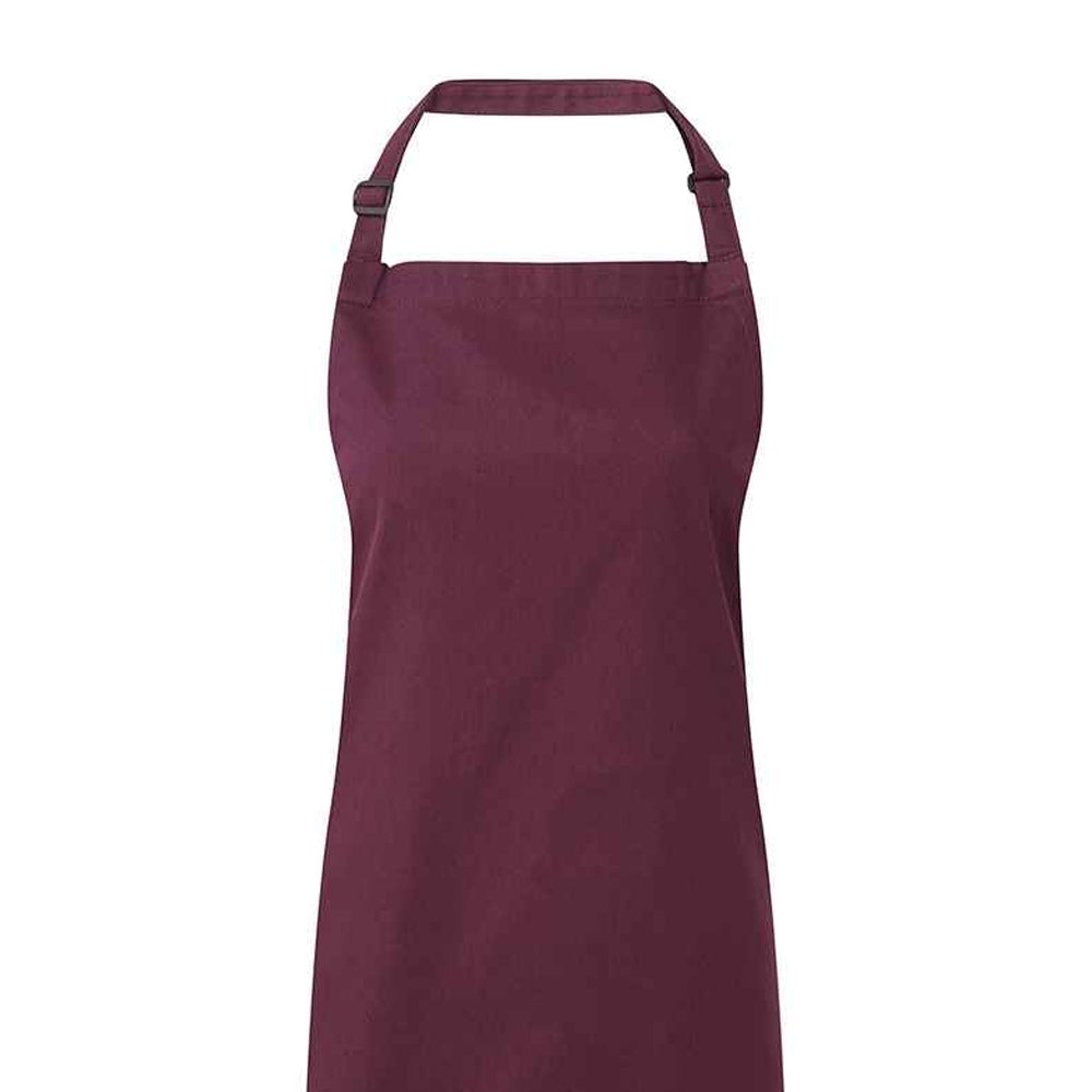Aubergine - Back - Premier Unisex Adult Colours Full Apron