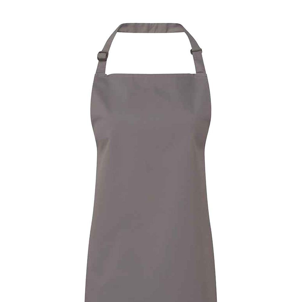 Dark Grey - Back - Premier Unisex Adult Colours Full Apron