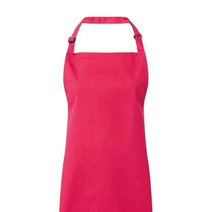 Hot Pink - Back - Premier Unisex Adult Colours Full Apron