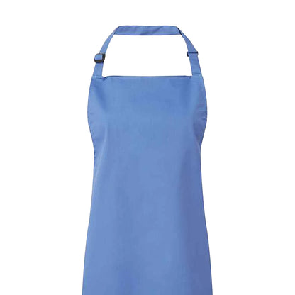 Mid Blue - Back - Premier Unisex Adult Colours Full Apron
