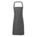 Grey Denim - Front - Premier Unisex Adult Colours Pocket Full Apron