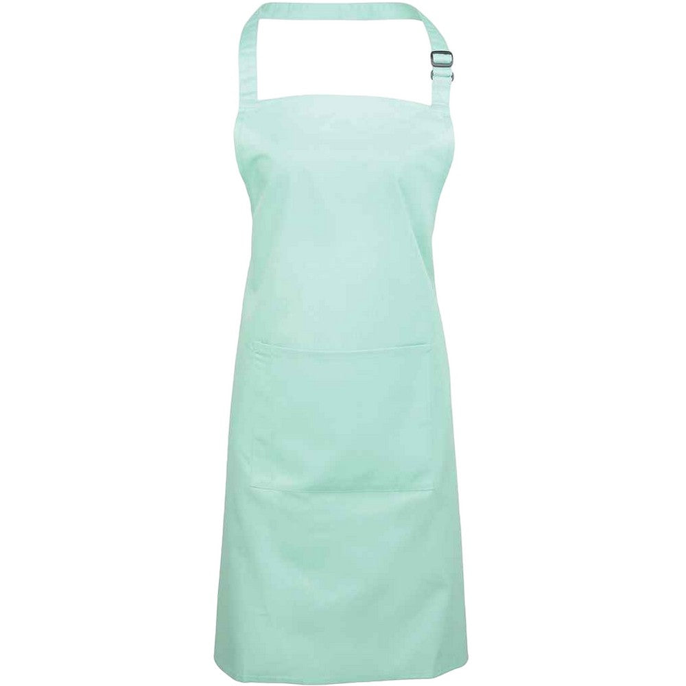 Aqua - Front - Premier Unisex Adult Colours Pocket Full Apron