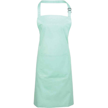 Aqua - Front - Premier Unisex Adult Colours Pocket Full Apron
