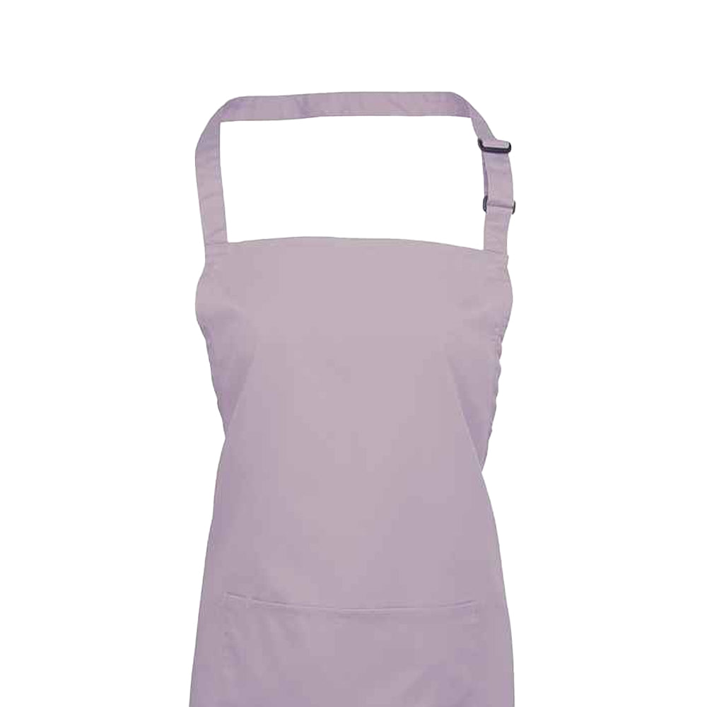 Lilac - Back - Premier Unisex Adult Colours Pocket Full Apron