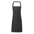 Black Denim - Back - Premier Unisex Adult Colours Pocket Full Apron