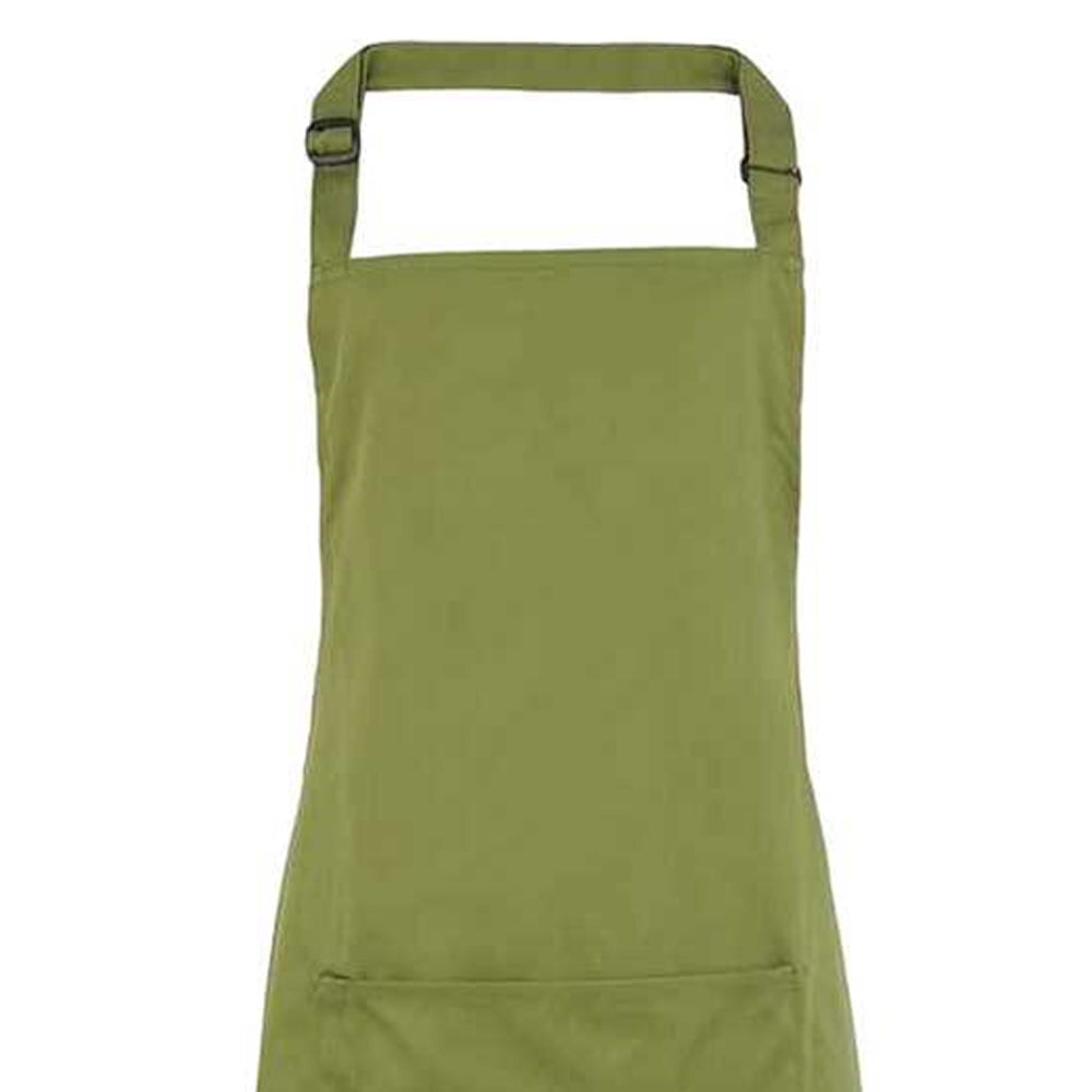 Oasis Green - Back - Premier Unisex Adult Colours Pocket Full Apron